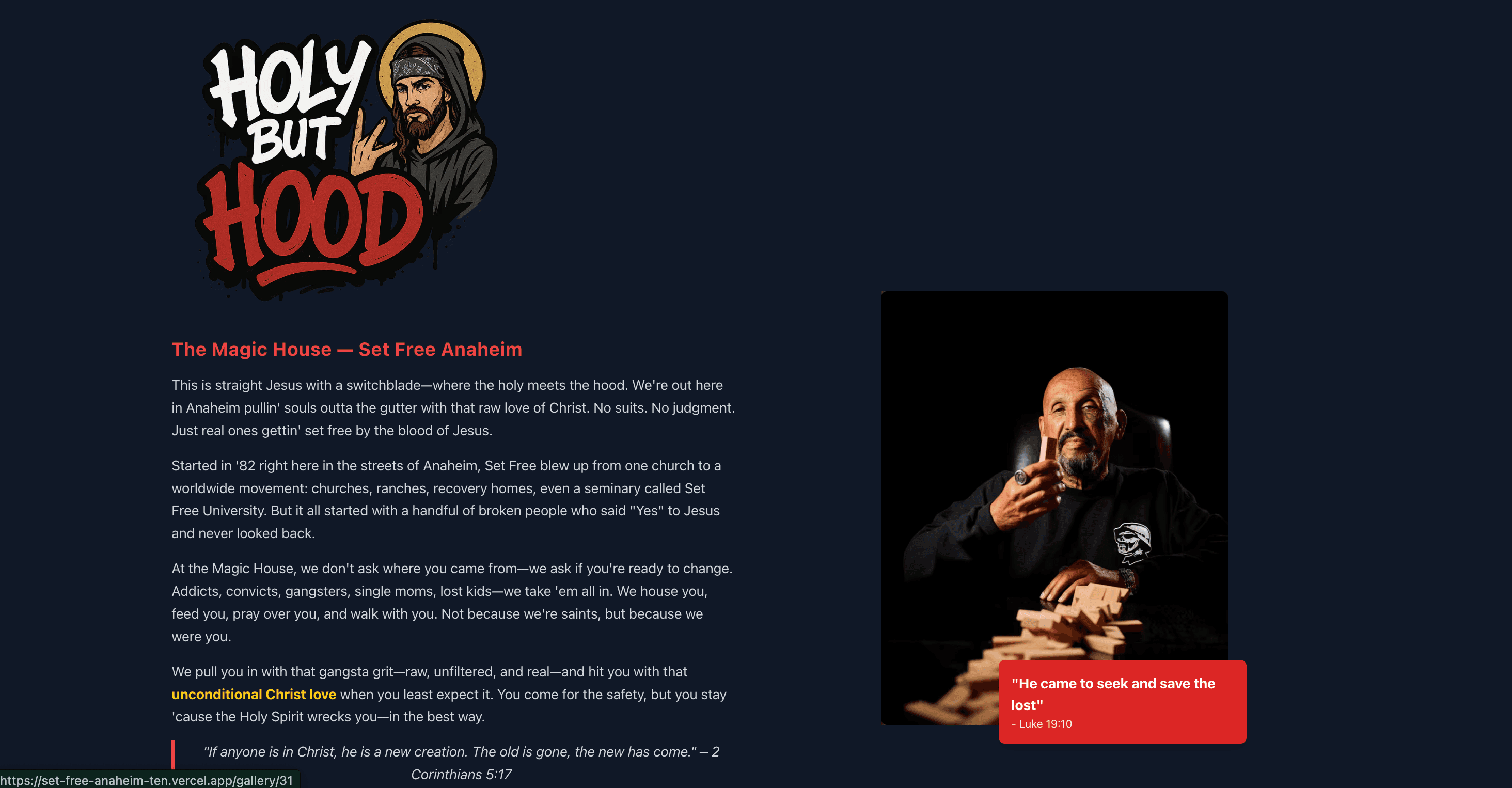 Section: About / Story