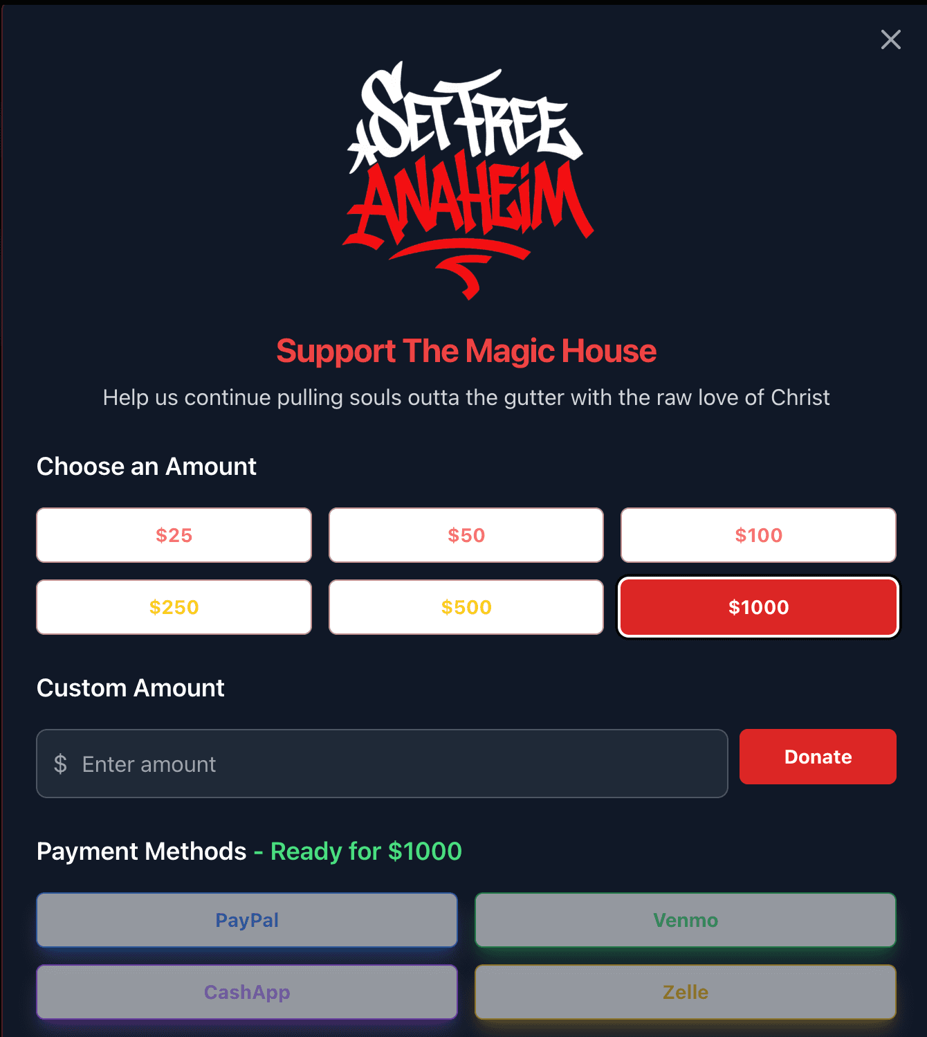 Design: Donations box