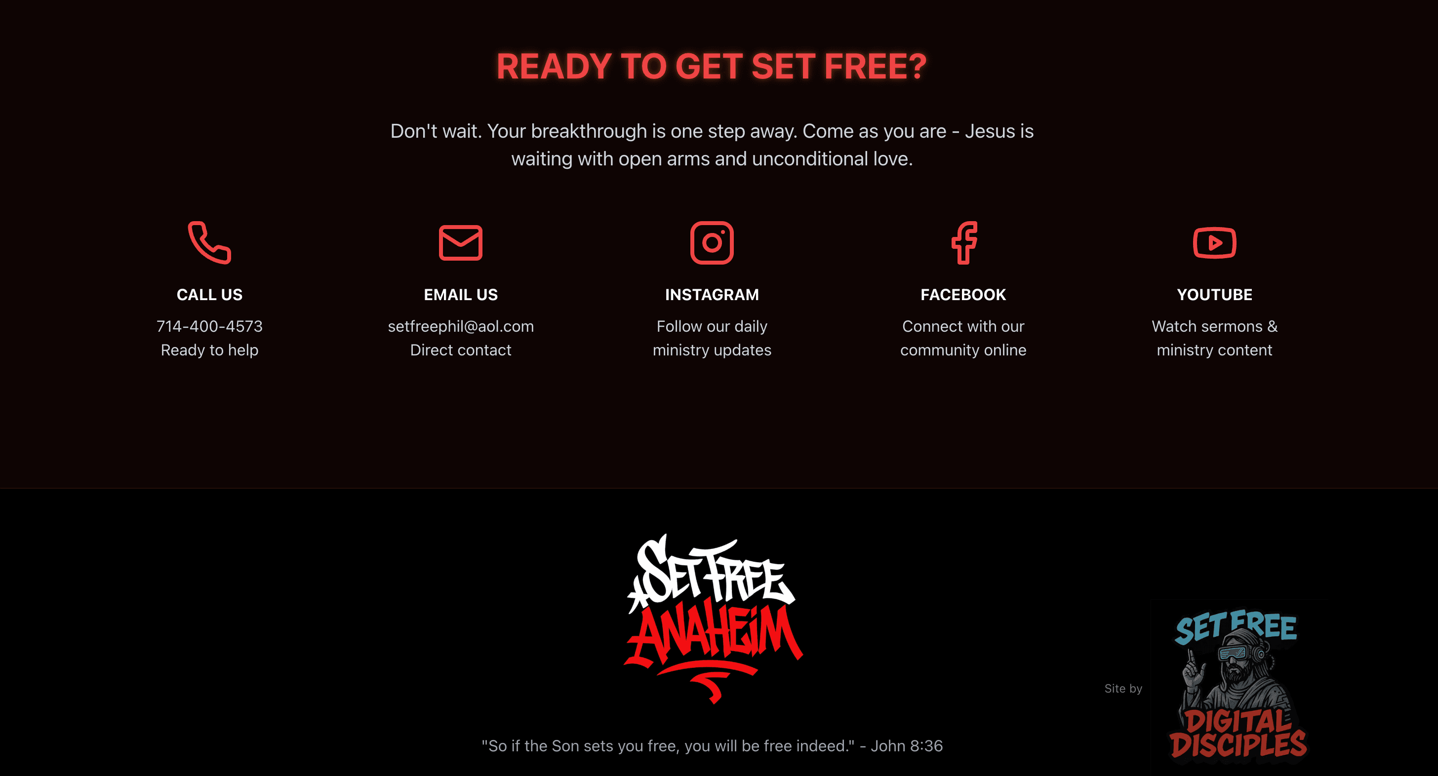 Section: Testimonials & Contact